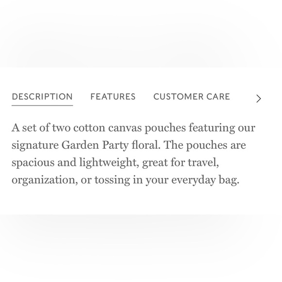 New! Rifle Paper Co. Pouch Set - Picture 9 of 10